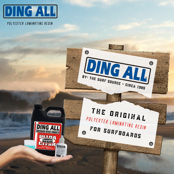 DING ALL SURFBOARD REPAIR ULTRA CLEAR LAMINATING RESIN 