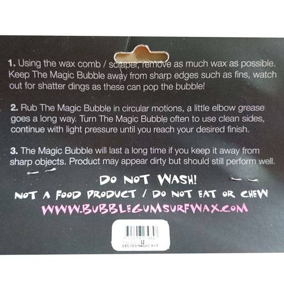 BUBBLE GUM Magic Bubble Wax Remover Kit - surferswarehouse