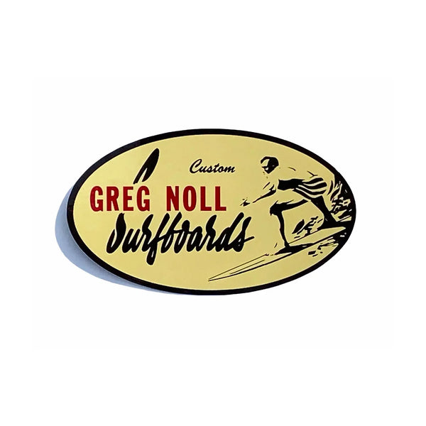 GREG NOLL SURFBOARDS STICKER - surferswarehouse