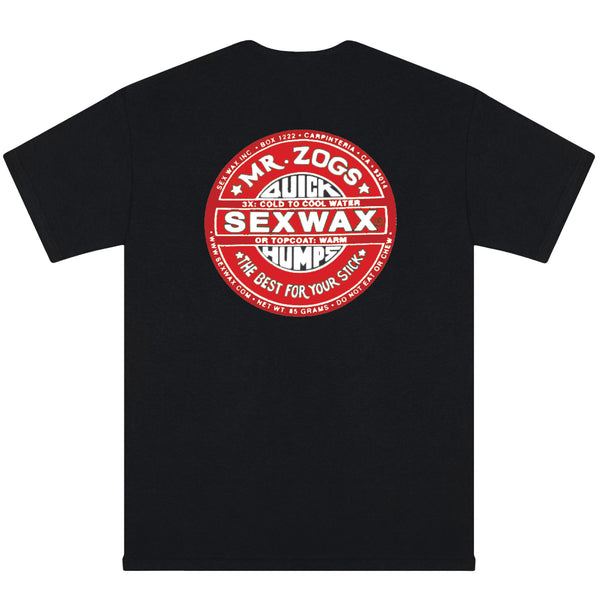 MR. ZOGS SEX WAX RED LOGO BLACK TEE SHIRT - surferswarehouse MR. ZOGS SEX WAX RED LOGO BLACK TEE SHIRT Shirts & Tops surferswarehouse.myshopify.com