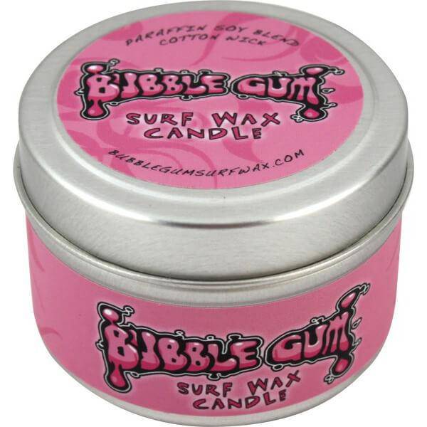 Bubble Gum 6 oz. Tin Bubble Gum Scented Surf Wax Candle - surferswarehouse Bubble Gum 6 oz. Tin  Scented Surf Wax Candle by Bubble Gum surfboard wax surferswarehouse.myshopify.com