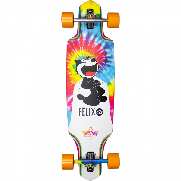 DUSTERS CHANNEL FELIX LB COMPLETE TIEDYE SKATEBOARD