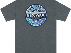 MR. ZOGS SEX WAX FADE BLUE LOGO GREY TEE SHIRT - surferswarehouse MR. ZOGS SEX WAX FADE BLUE LOGO GREY TEE SHIRT Shirts & Tops surferswarehouse.myshopify.com