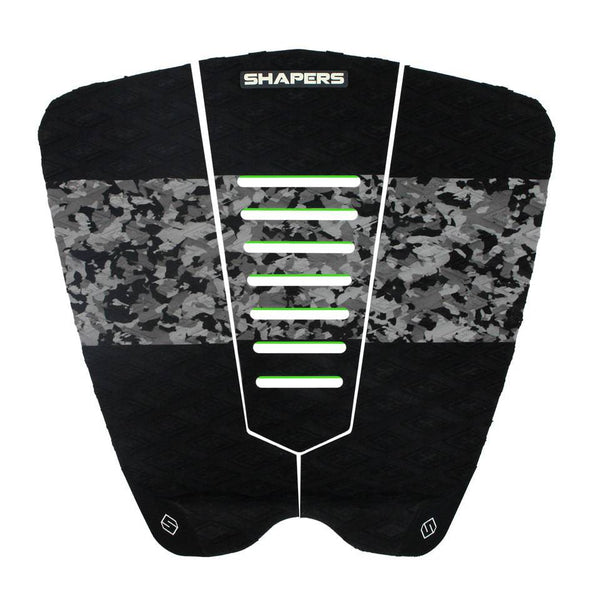 Shapers Traction Pad Performance II Tailpad : Camo / Green - surferswarehouse