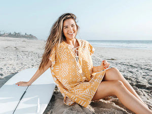 Sand Cloud Adobe Mud cloth Cover Up yellow Sand Cloud Adobe Mudcloth Cover Up beach clothing surferswarehouse.myshopify.com