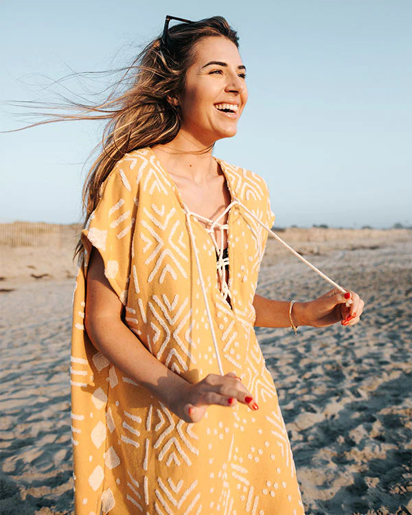 Sand Cloud Adobe Mud cloth Cover Up yellow3